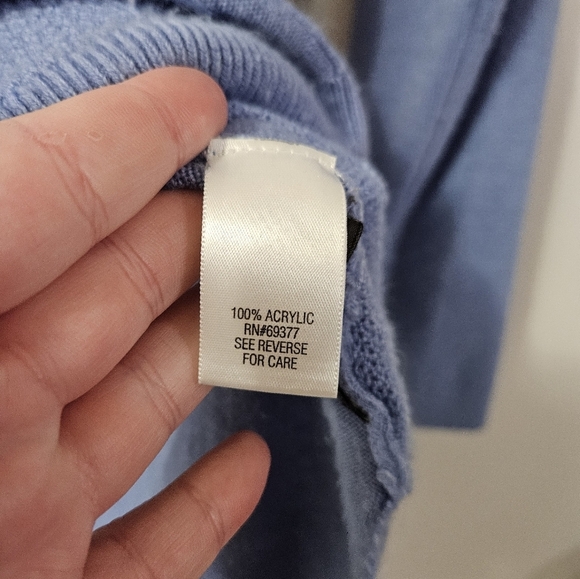 Dana Buchman Cowl Neck Blue Sweater! - Picture 3 of 5